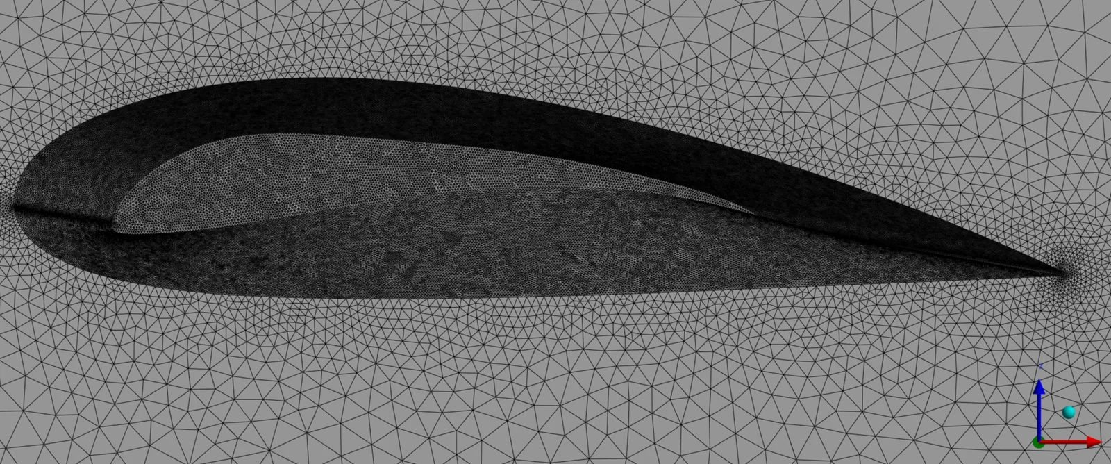 Prism layers around the wing section